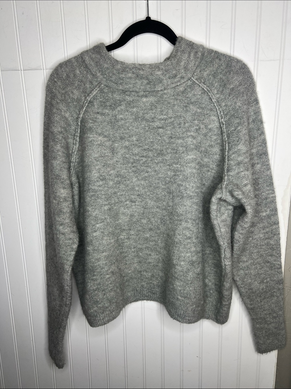 Free People Bubble Crew Neck Oversized Cozy Sweater XS